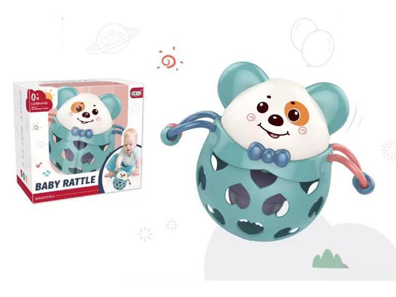 Soft Plastic Dog Baby Rattle