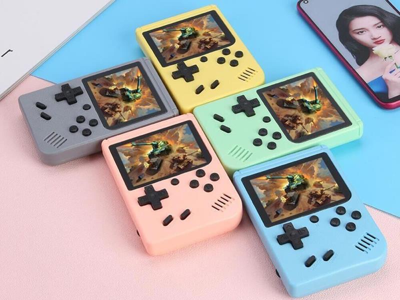 Handheld Game Console With Wired Controller And AV Cable, 400 Games In 1