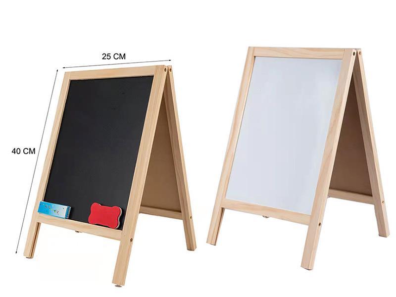 Wooden Double-Sided Drawing Board Easel