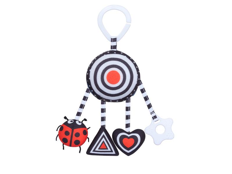 Black And White Hanging Bed Bell - Beetle