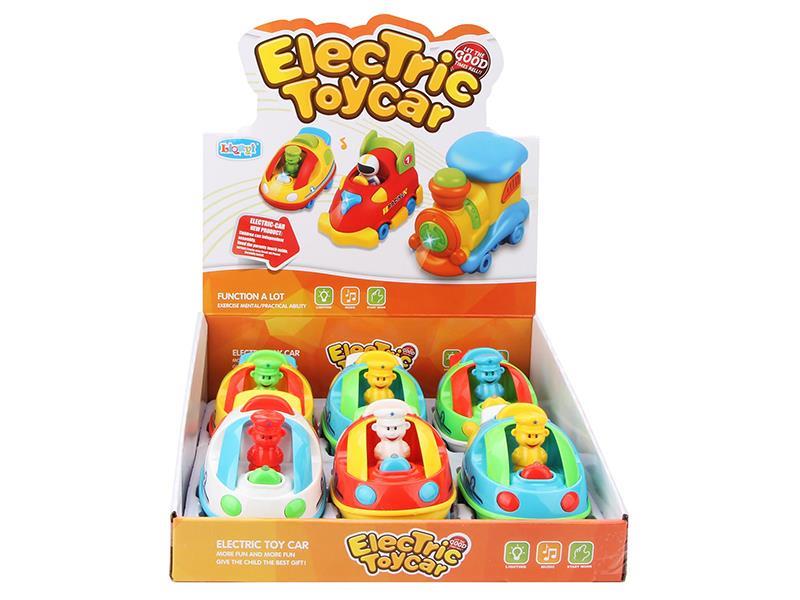 Cartoon Car(B/O Light And Music) 6 PCS/Box
