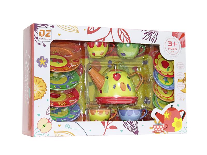 Tinplate Tea Set - Fruit Pattern