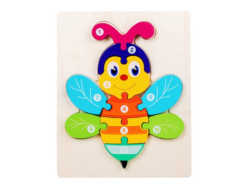 Wooden Bee 3D Puzzle Board
