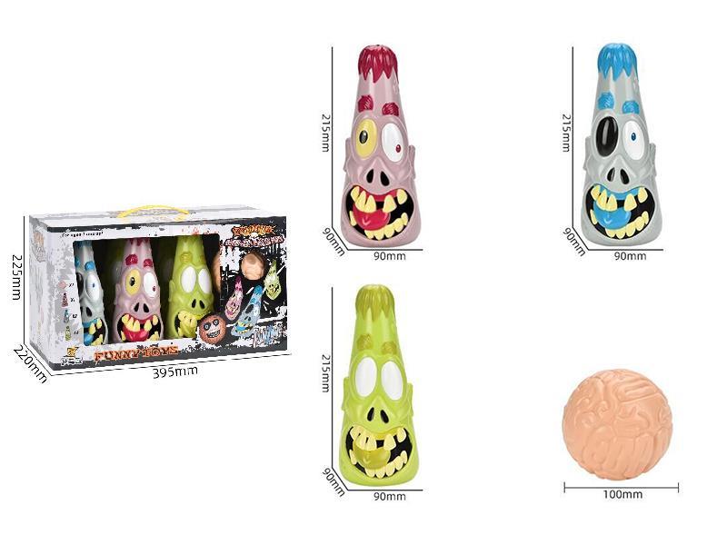 Halloween Zombie Bowling Game Set