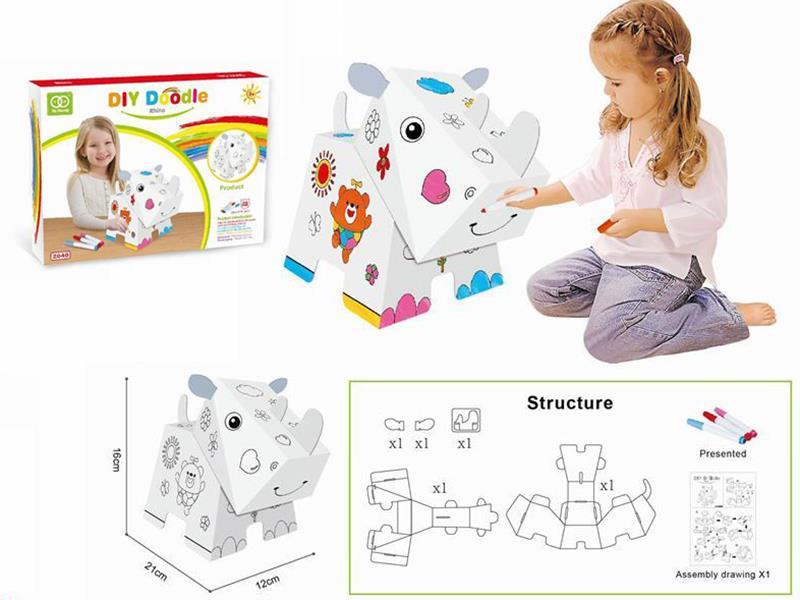 DIY Graffiti Rhinoceros