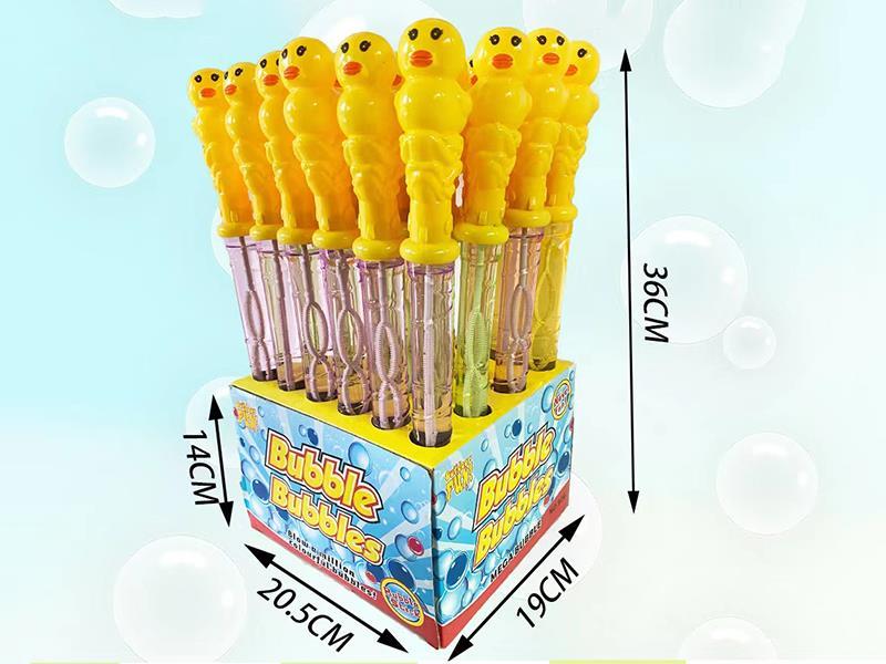 37.5cm Cartoon Duck Bubble Stick 24pcs