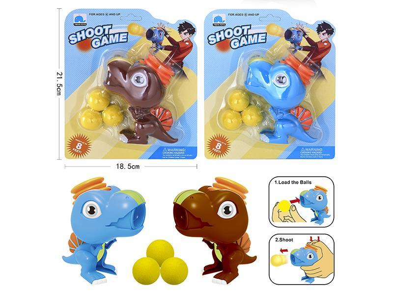 Air Pressure Cartoon Dinosaur With 3 Bullets