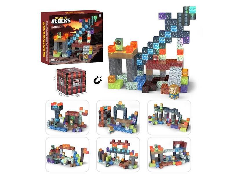Magnetic Cube Building Blocks With Lights
