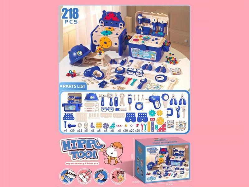 Electric cartoon hippopotamus toolbox