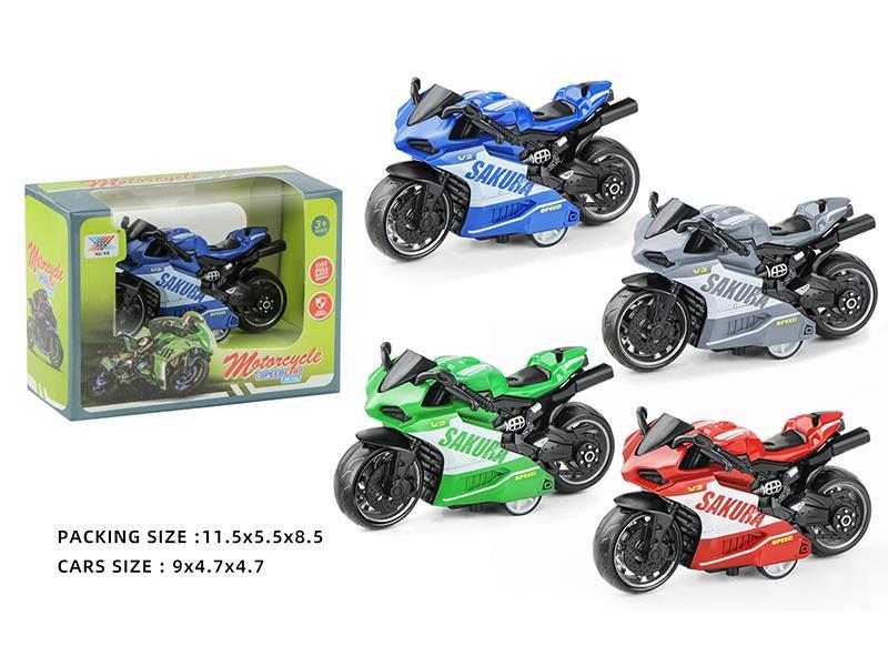 1:36 Pull Back Alloy Ducati Motor Racing Car