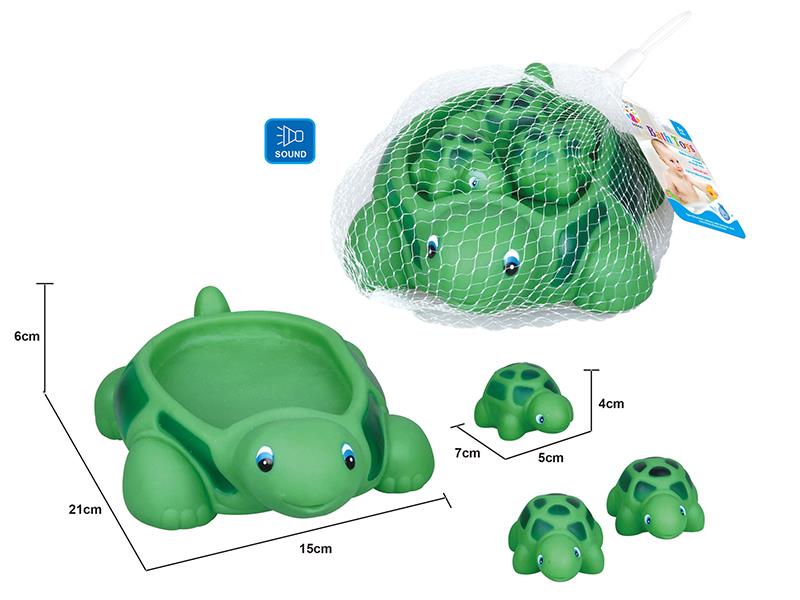 Cute Tortoise Kids Bath Toy Set