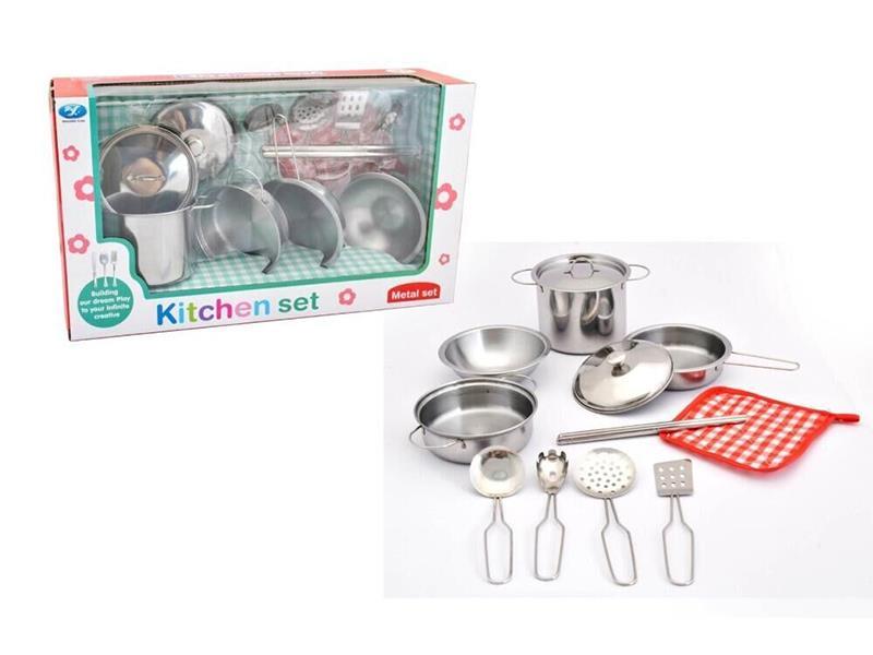 Stainless Steel Tableware For Pretend Play