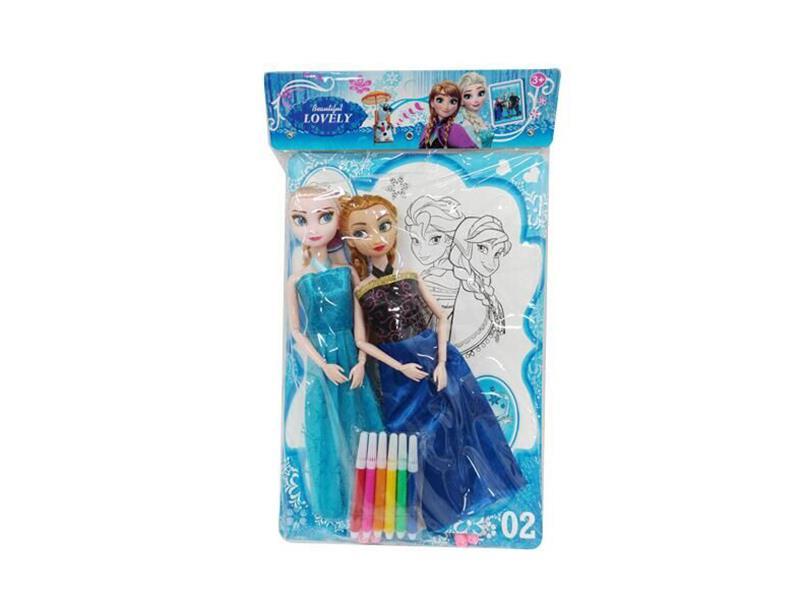 9-Joint Frozen Princess Dolls 2PCS + Accessories