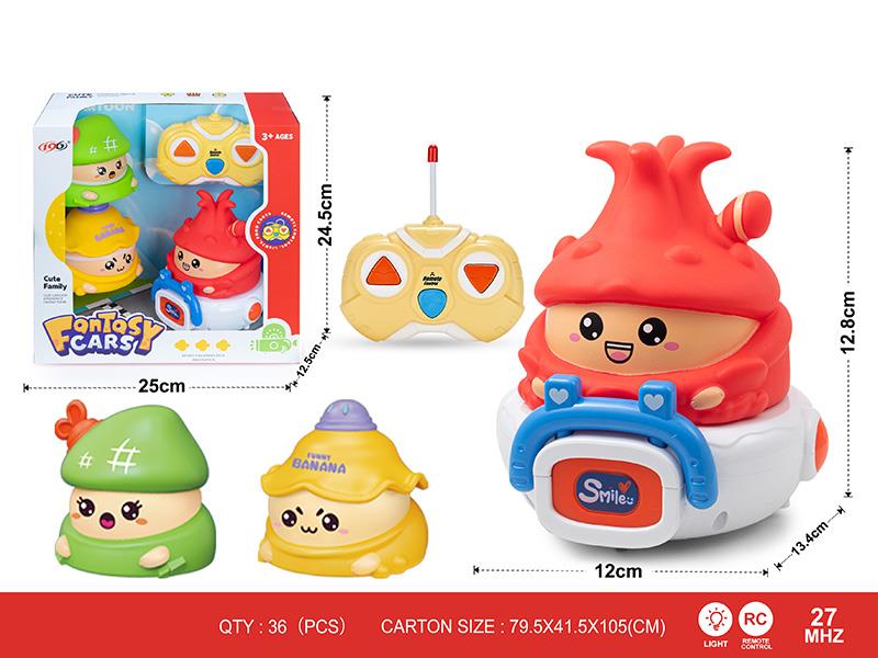 27Mhz 2-Channel Remote Control Fruit Car(With Lights) 1 Changing 3