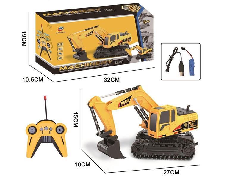 1:20 6-Channel Remote Control Excavator