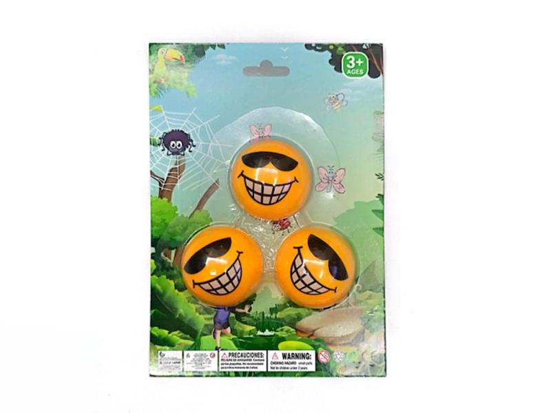 Smile Face Half Ball Shape Pull Back Cars 3PCS