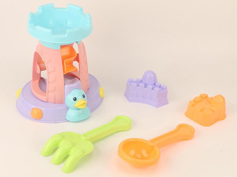 5PCS Duck Water Sand Cart Beach Toy