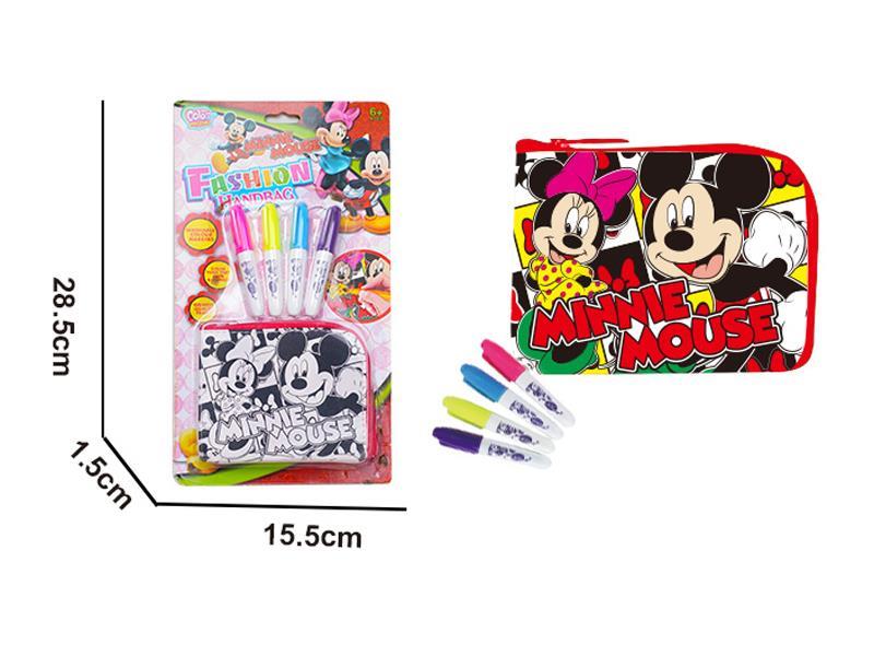 DIY Red Mickey Purse(4 Colour Washable Pen)