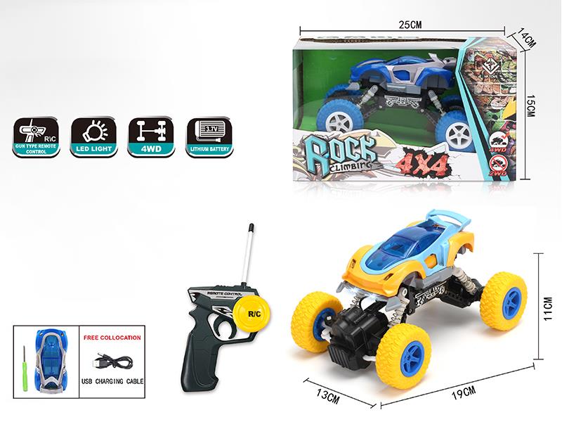 1:22 DIY Assembly Remote Control 4WD Climbing Car With Light(27Mhz)