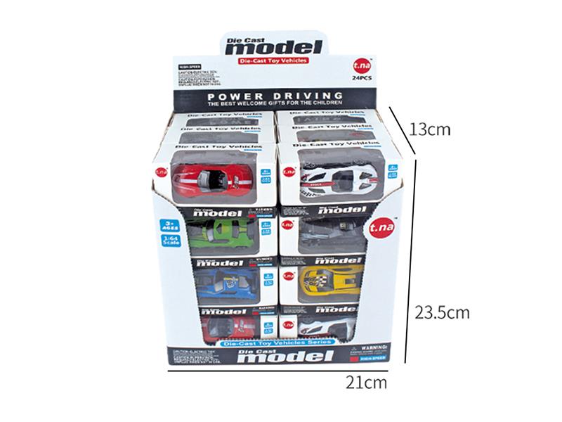 Slide Alloy Sports Car 24pcs