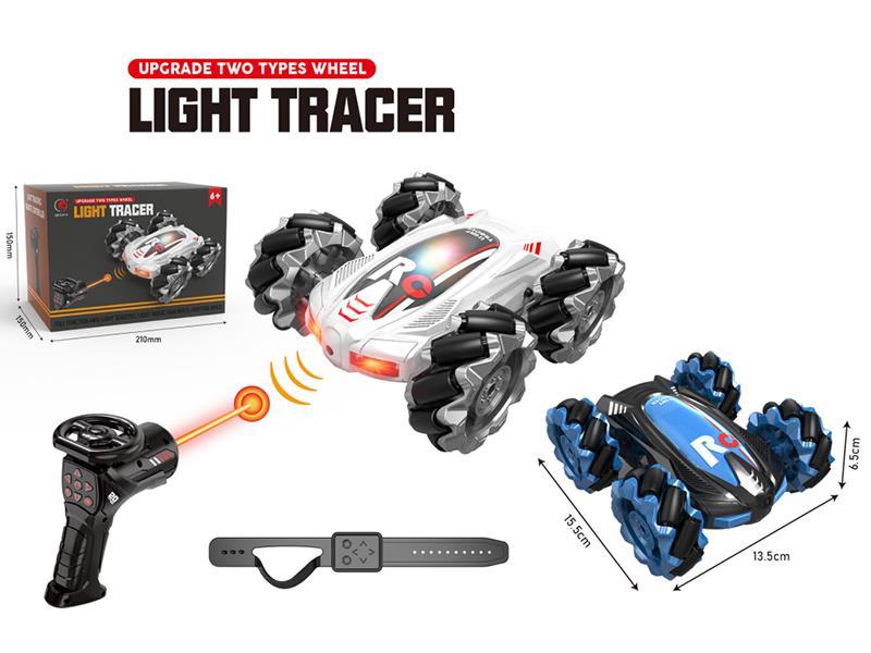 2.4G Remote Control Light Tracer Double Side Stunt Car(Dual Remote Control)