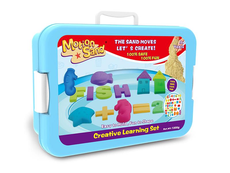 Space Sand Set(1000g Sand, 46 Molds, 2 Suitcase)