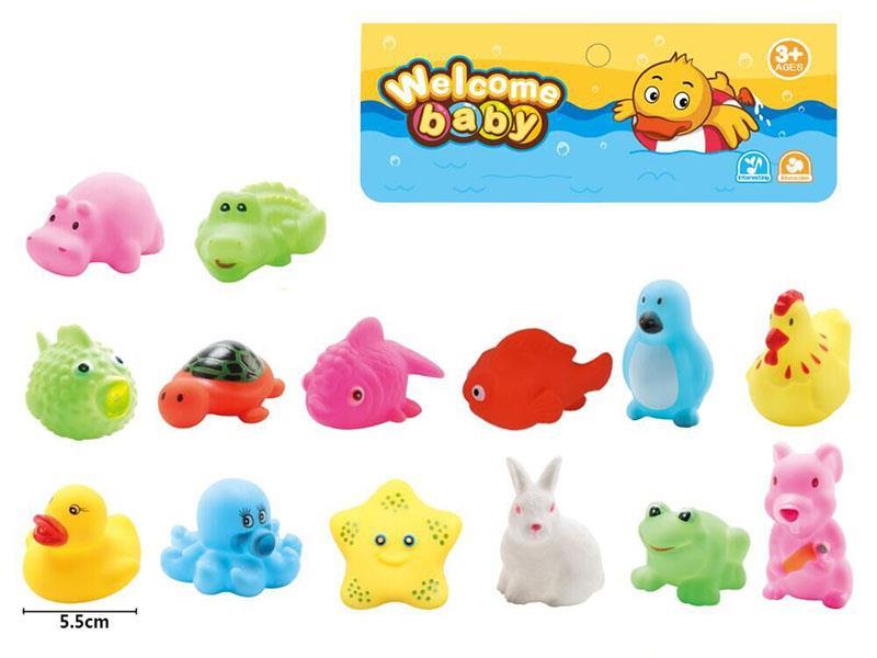 Animals Set(With BB Whistle) 14pcs