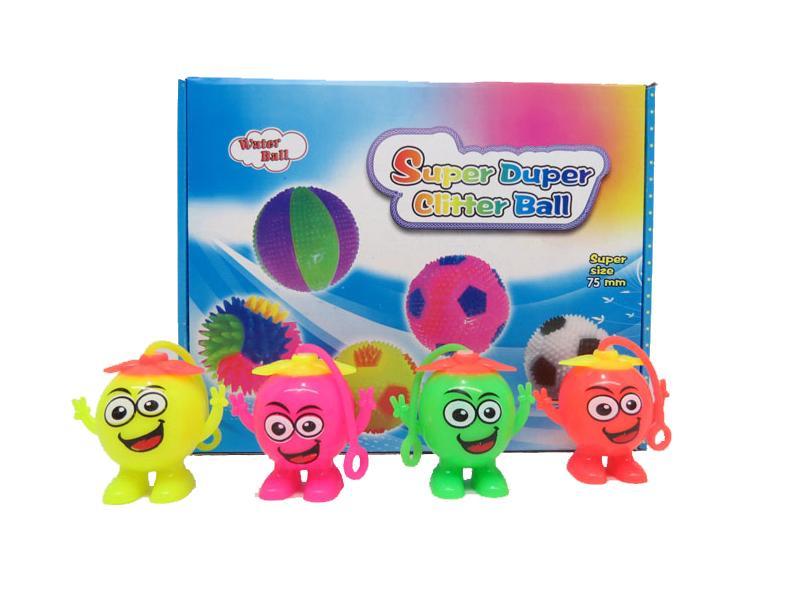 20PCS7.5CM Chuzzle With Light and Muxic ( 4 COLOR MIXED)