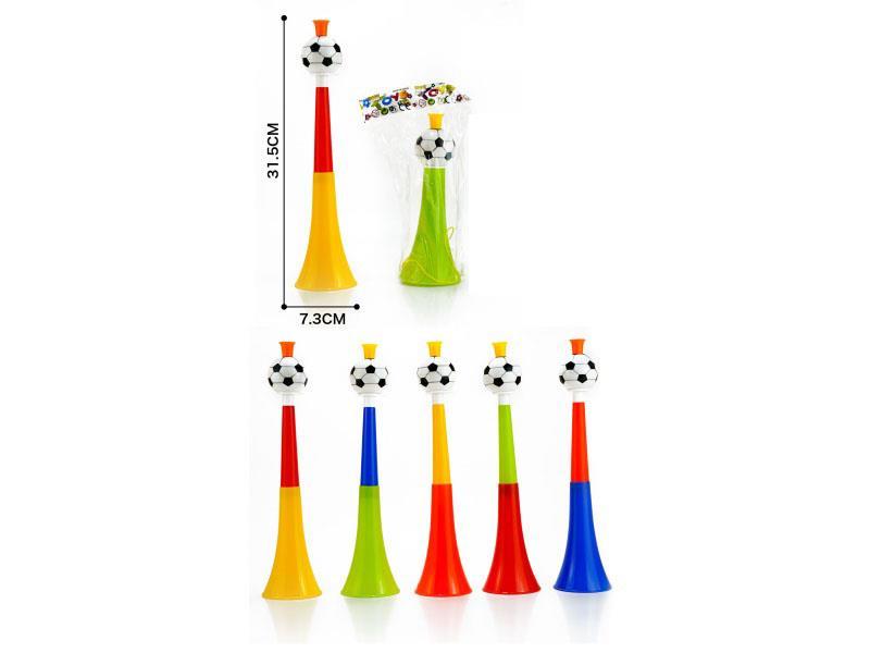 The Second Section Of The Football Horn Is Retracted