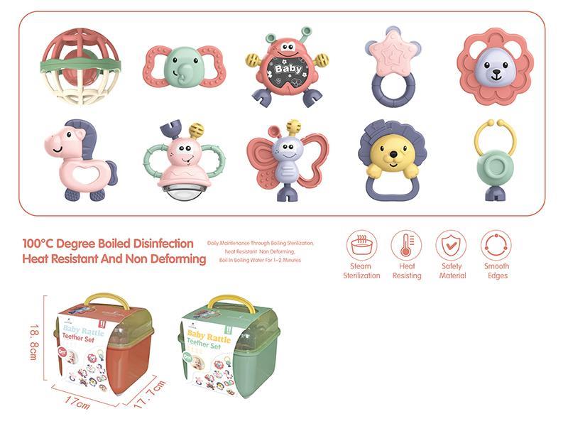 Baby Rattle Teether Set