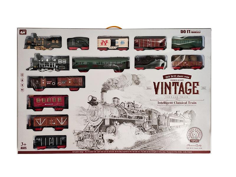 Retro Rail Train(Light + Sound)