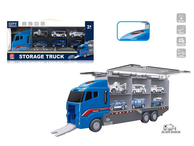 1:16 Friction Police Storage Truck