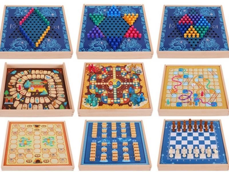11-In-One Multifunction Board Game-B