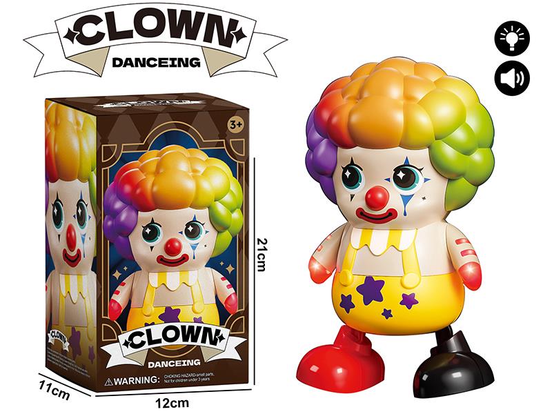 Walking And Dancing Clown With Lights And Music