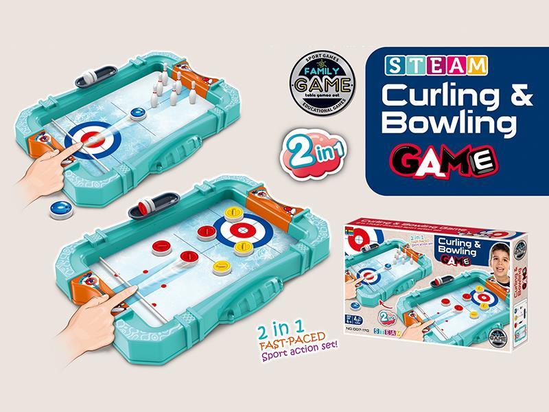 2 In 1 Curling & Bowling Game