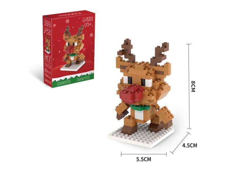 Christmas Series - 188 PCS Of Christmas Reindeer Building Blocks