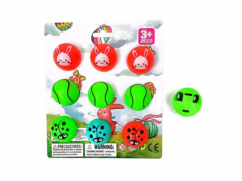 Semi-Circular Pull Back Cars 9pcs