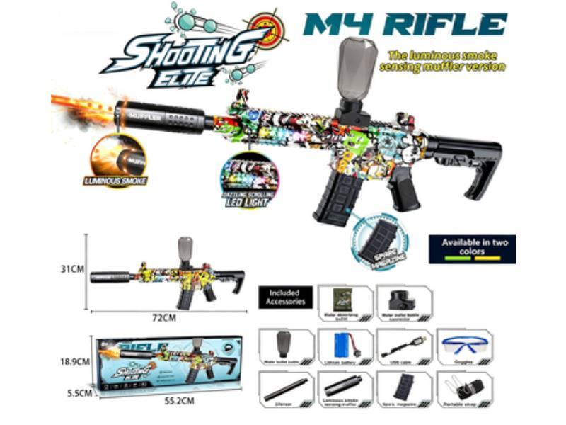 Mid-Range M4 Viper High-Speed Continuous Electric Water Bullet Gun [Scrolling Light Version]