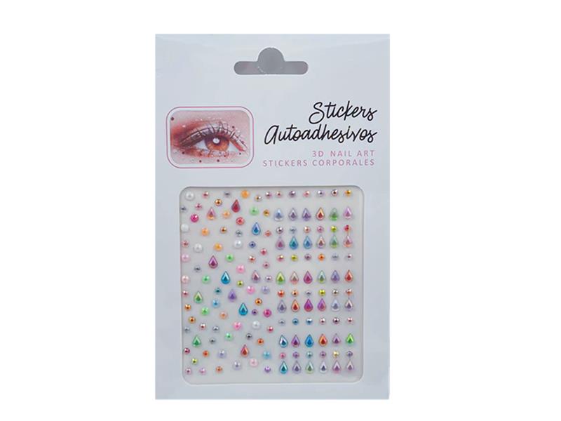 Eyes Face Gems Crystal Stickers