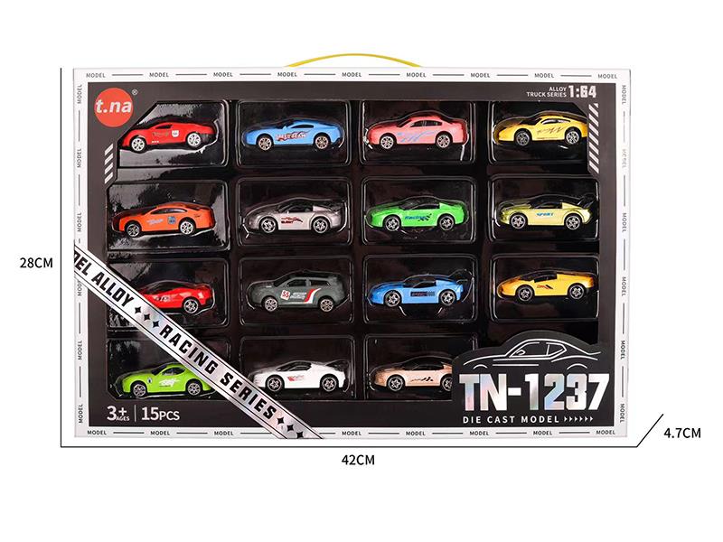 Slide Simulated Alloy Racing Cars 15pcs