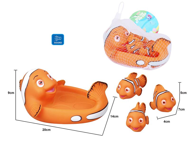 Cute Goldfish Kids Bath Toy Set