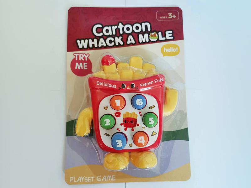 French Fries Style Whistle Whack-A-Mole Toy