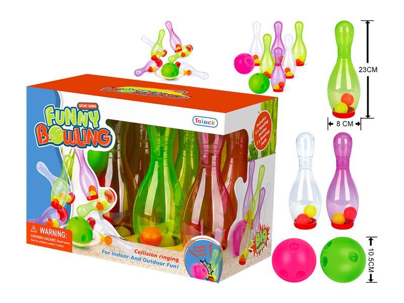 Collision Bell Bowling (6 Bell Bottles+2 Balls)