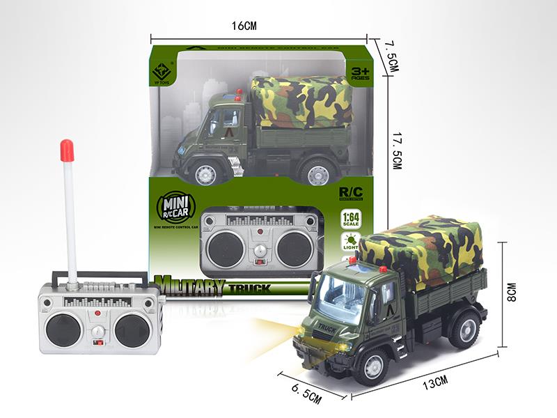 1:64 4-Channel Remote Control Military Transport Truck(German Style)27MHz