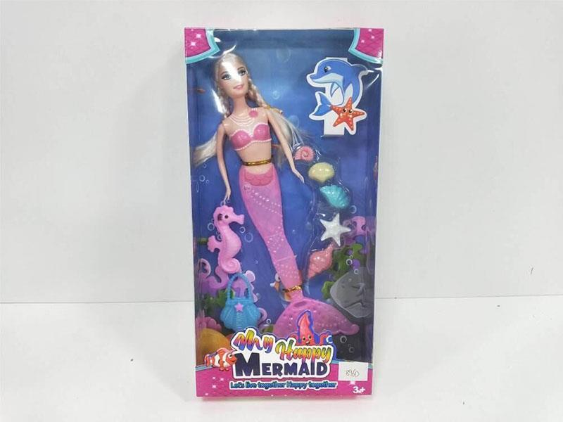 11.5" Mermaid Doll With Lights