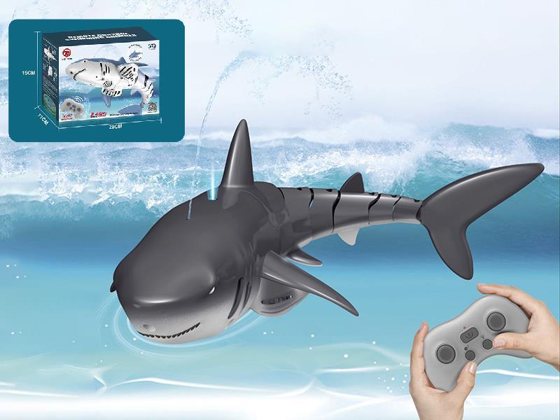 2.4G Remote Control Spray Water Shark With Light