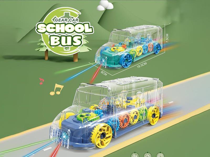Electric Universal Gear Llight And Music School Bus