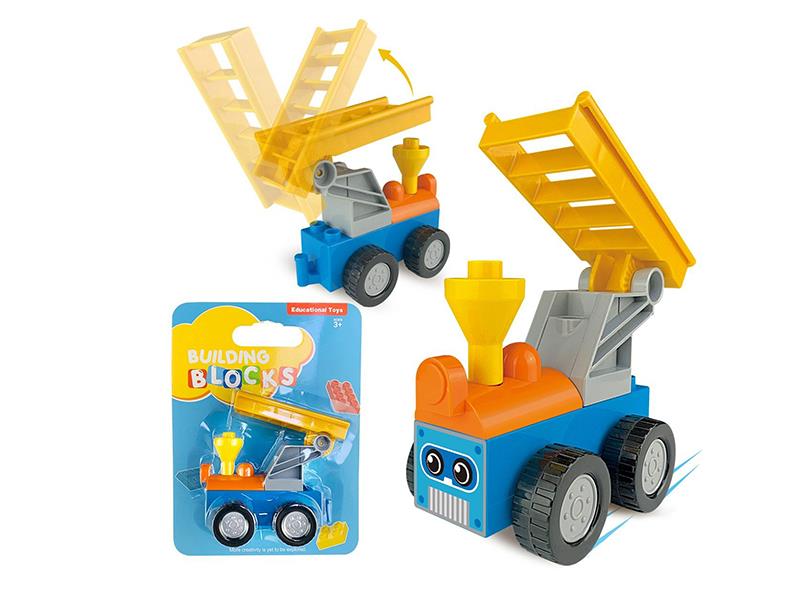 Friction Engineering Truck Large Particle Building Blocks 5PCS