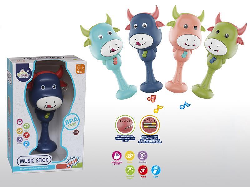 Cute Cow Music Stick With Light