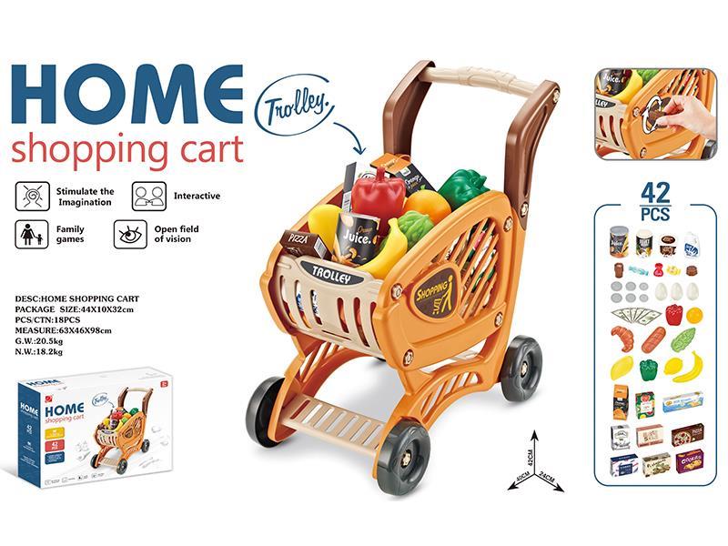 Supermarket Shopping Cart Set